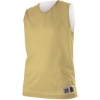Custom Womens Reversible Mesh Tank Vegas Gold/ White