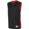 Custom Mens Single Ply Reversible Jersey Black/ Red