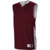 Custom Youth Single Ply Reversible Jersey Maroon/ White