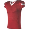 Custom Pro Flex Cut Belt Length Football Jersey Red/ White