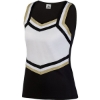 Custom Girls Pike Cheer Shell Black/ White/ Metallic Gold