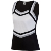 Custom Girls Pike Cheer Shell Black/ White/ Metallic Silver