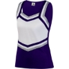 Custom Girls Pike Cheer Shell Purple/ White/ Metallic Silver