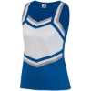 Custom Girls Pike Cheer Shell Royal/ White/ Metallic Silver