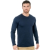 Custom Unisex Fine Jersey Long Sleeve T-Shirt Navy