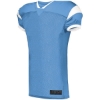 Custom Mens Slant Football Jersey Columbia Blue/ White