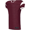 Custom Mens Slant Football Jersey Maroon/ White