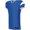 Custom Mens Slant Football Jersey Royal/ White