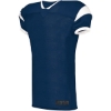 Custom Youth Slant Football Jersey Navy/ White