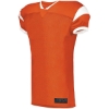 Custom Youth Slant Football Jersey Orange/ White