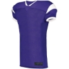 Custom Youth Slant Football Jersey Purple/ White
