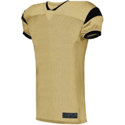 Custom Youth Slant Football Jersey Vegas Gold/ Black