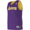 Custom Mens NBA Logod Reversible Jersey Los Angeles Lakers