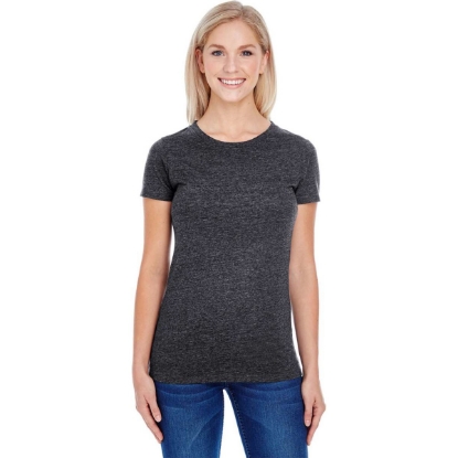 Custom Womens Tri-Blend T-Shirt Black Triblend