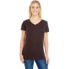 Custom Womens Cross Dye V-Neck T-Shirt Flame