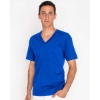 Custom Unisex USA-Made Fine Jersey V-Neck T-Shirt Lapis