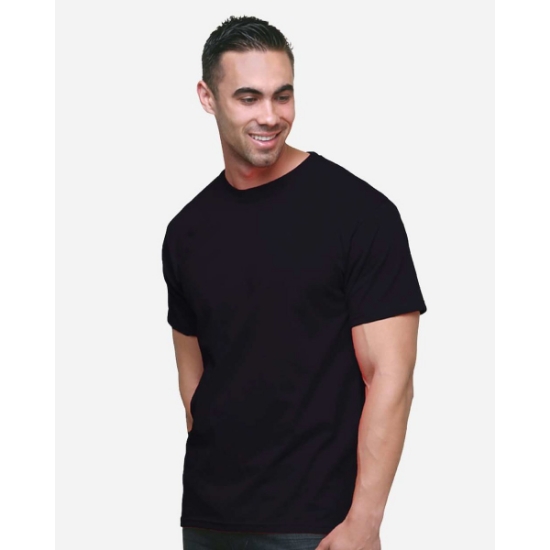 Custom Mens Union-Made Fine Jersey T-Shirt Black