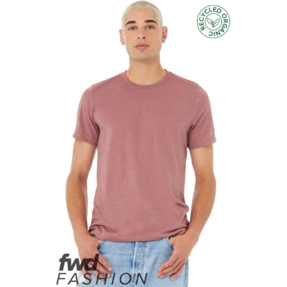 Custom Unisex FWD Fashion Jersey Recycled Organic Tee Heather Mauve