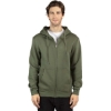 Custom Unisex Fleece Full-Zip Hooded Sweatshirt Army