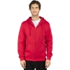 Custom Unisex Fleece Full-Zip Hooded Sweatshirt Red