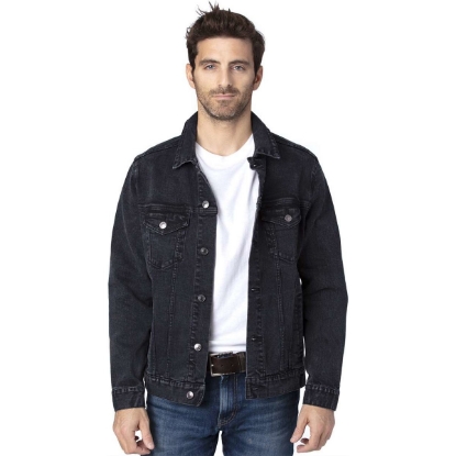 Custom Unisex Denim Jacket Black Denim