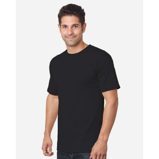 Custom Unisex USA-Made Heavyweight Ring-spun T-Shirt Black