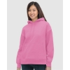 Custom Womens USA-Made Hooded Sweatshirt Bubble Gum