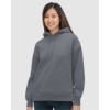 Custom Womens USA-Made Hooded Sweatshirt Charcoal