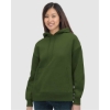 Custom Womens USA-Made Hooded Sweatshirt Olive Green