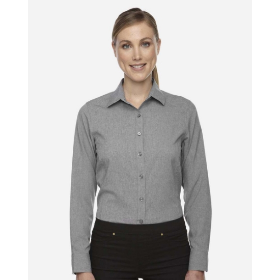 Custom Womens Melange Performance Shirt Light Heather