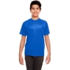 Custom Youth Cool & Dry Sport Performance Interlock T-shirt Royal