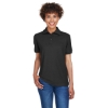 Custom Womens Whisper Pique Polo Black