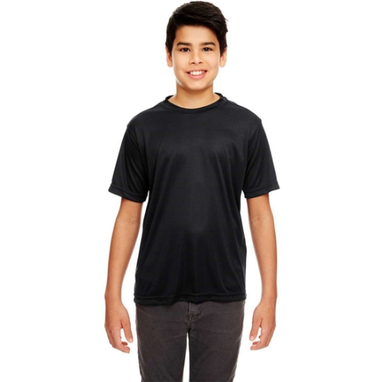 Custom Youth Cool & Dry Basic Performance T-Shirt Black