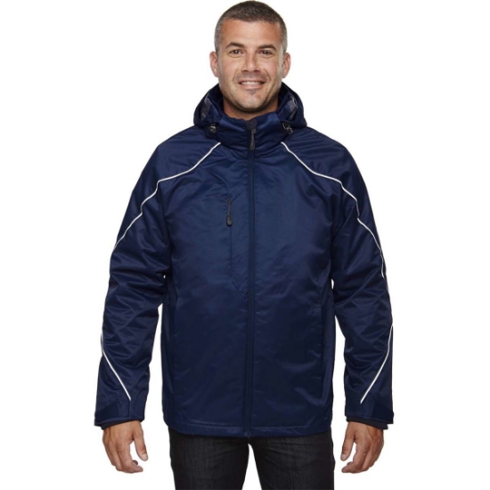 Custom Mens Tall Angle 3-in-1 Jacket with Bonded Fleece Liner Night