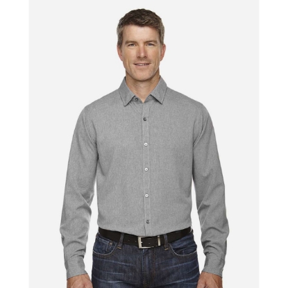 Custom Mens Melange Performance Shirt Light Heather