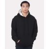 Custom Unisex USA-Made Super Heavy Thermal Lined Hooded Sweatshirt Black/ Cream