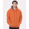Custom Unisex USA-Made Super Heavy Thermal Lined Hooded Sweatshirt Bright Orange/ Dark Grey