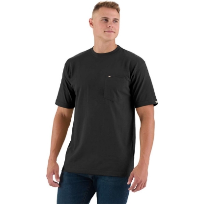 Custom Mens Tall Heavyweight Pocket T-Shirt Black