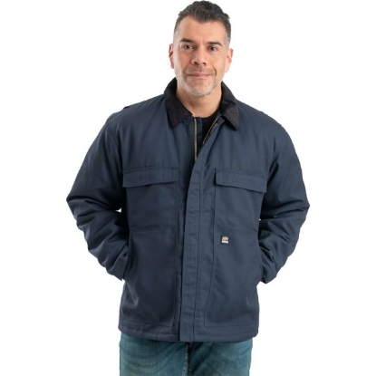 Custom Mens Heritage Twill Chore Jacket Navy