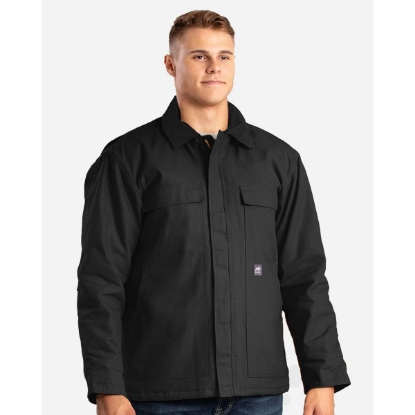 Custom Mens Tall Heritage Cotton Duck Chore Jacket Black