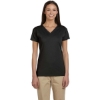Custom Womens Classic V-Neck T-Shirt Black