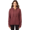 Custom Womens Heathered Full-Zip Hooded Sweatshirt Berry
