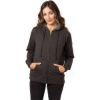 Custom Womens Heathered Full-Zip Hooded Sweatshirt Charcoal