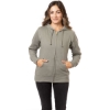 Custom Womens Heathered Full-Zip Hooded Sweatshirt Military Green
