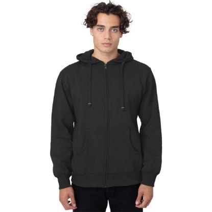 Custom Unisex Heritage Full-Zip Hooded Sweatshirt Black