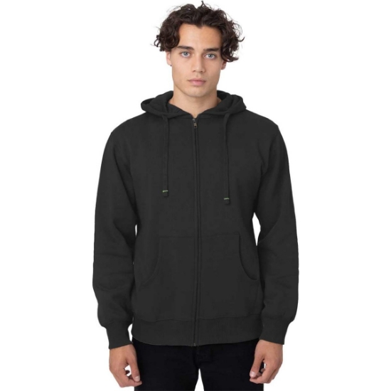 Custom Unisex Heritage Full-Zip Hooded Sweatshirt Black
