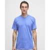 Custom Unisex USA-Made 50/50 Poly/Cotton T-Shirt Heather Lake Blue