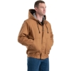 Custom Mens Tall Flame-Resistant Hooded Jacket Brown Duck
