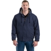 Custom Mens Tall Flame-Resistant Hooded Jacket Navy
