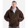 Custom Mens Highland Flex180® Washed Duck Hooded Work Jacket Bark